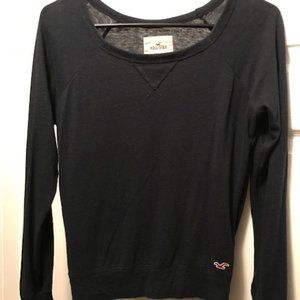 Hollister  Basic Navy Blue Long Sleeve Shirt  Size XS